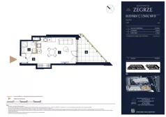 1 pokój, mieszkanie 29,78 m², piętro 1, oferta nr C08, Rezydencja Zegrze III, Zegrze, ul. Groszkowskiego 22A