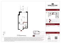 1 pokój, mieszkanie 26,88 m², parter, oferta nr B.0.41, Home Factory etap IV, Warszawa, Praga Północ, Pelcowizna, ul. Kotsisa