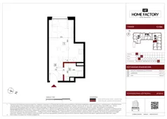1 pokój, mieszkanie 27,43 m², piętro 1, oferta nr C.1.94, Home Factory etap IV, Warszawa, Praga Północ, Pelcowizna, ul. Kotsisa