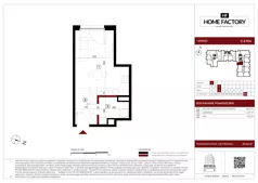 1 pokój, mieszkanie 27,43 m², piętro 2, oferta nr C.2.104, Home Factory etap IV, Warszawa, Praga Północ, Pelcowizna, ul. Kotsisa