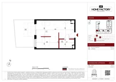 1 pokój, mieszkanie 32,85 m², parter, oferta nr G.0.119, Home Factory etap V, Warszawa, Praga Północ, Pelcowizna, ul. Kotsisa