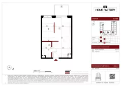1 pokój, mieszkanie 32,85 m², piętro 1, oferta nr G.1.128, Home Factory etap V, Warszawa, Praga Północ, Pelcowizna, ul. Kotsisa