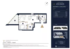 2 pokoje, mieszkanie 49,29 m², piętro 1, oferta nr C06, Rezydencja Zegrze III, Zegrze, ul. Groszkowskiego 22A