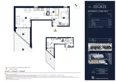 2 pokoje, mieszkanie 51,38 m², parter, oferta nr D02, Rezydencja Zegrze III, Zegrze, ul. Groszkowskiego 22A