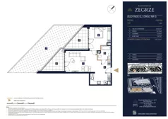 2 pokoje, mieszkanie 54,50 m², parter, oferta nr D06, Rezydencja Zegrze III, Zegrze, ul. Groszkowskiego 22A