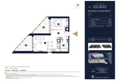 2 pokoje, mieszkanie 46,81 m², piętro 2, oferta nr D84, Rezydencja Zegrze III, Zegrze, ul. Groszkowskiego 22A