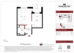 2 pokoje, mieszkanie 38,21 m², piętro 1, oferta nr A.1.09, Home Factory etap IV, Warszawa, Praga Północ, Pelcowizna, ul. Kotsisa