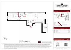 2 pokoje, mieszkanie 48,57 m², piętro 2, oferta nr B.2.52, Home Factory etap IV, Warszawa, Praga Północ, Pelcowizna, ul. Kotsisa