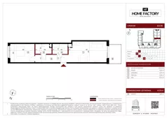 2 pokoje, mieszkanie 47,13 m², piętro 1, oferta nr D.1.10, Home Factory etap V, Warszawa, Praga Północ, Pelcowizna, ul. Kotsisa