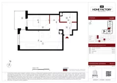 2 pokoje, mieszkanie 49,45 m², piętro 5, oferta nr E.5.89, Home Factory etap V, Warszawa, Praga Północ, Pelcowizna, ul. Kotsisa