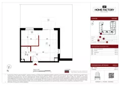 2 pokoje, mieszkanie 32,76 m², piętro 1, oferta nr G.1.126, Home Factory etap V, Warszawa, Praga Północ, Pelcowizna, ul. Kotsisa