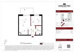 2 pokoje, mieszkanie 32,76 m², piętro 2, oferta nr G.2.133, Home Factory etap V, Warszawa, Praga Północ, Pelcowizna, ul. Kotsisa