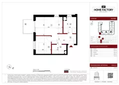 2 pokoje, mieszkanie 40,23 m², piętro 2, oferta nr G.2.134, Home Factory etap V, Warszawa, Praga Północ, Pelcowizna, ul. Kotsisa