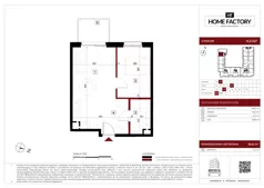 2 pokoje, mieszkanie 39,60 m², piętro 2, oferta nr H.2.147, Home Factory etap V, Warszawa, Praga Północ, Pelcowizna, ul. Kotsisa