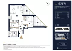 3 pokoje, mieszkanie 70,50 m², piętro 1, oferta nr C07, Rezydencja Zegrze III, Zegrze, ul. Groszkowskiego 22A