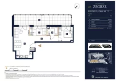 3 pokoje, mieszkanie 56,76 m², piętro 1, oferta nr D77, Rezydencja Zegrze III, Zegrze, ul. Groszkowskiego 22A