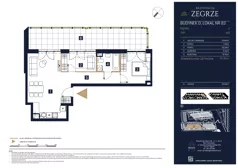 3 pokoje, mieszkanie 56,76 m², piętro 2, oferta nr D83, Rezydencja Zegrze III, Zegrze, ul. Groszkowskiego 22A