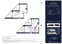 3 pokoje, mieszkanie 76,25 m², piętro 4, oferta nr D96, Rezydencja Zegrze III, Zegrze, ul. Groszkowskiego 22A