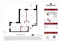 3 pokoje, mieszkanie 47,65 m², piętro 2, oferta nr A.2.13, Home Factory etap IV, Warszawa, Praga Północ, Pelcowizna, ul. Kotsisa