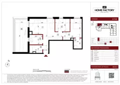 3 pokoje, mieszkanie 68,46 m², piętro 7, oferta nr A.7.40, Home Factory etap IV, Warszawa, Praga Północ, Pelcowizna, ul. Kotsisa