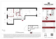 3 pokoje, mieszkanie 63,54 m², piętro 1, oferta nr E.1.64, Home Factory etap V, Warszawa, Praga Północ, Pelcowizna, ul. Kotsisa