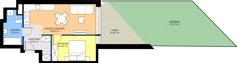 2 pokoje, mieszkanie 41,92 m², piętro 3, oferta nr D24, Rezydencja Zegrze III, Zegrze, ul. Groszkowskiego 22A