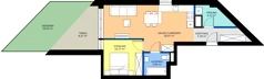 2 pokoje, mieszkanie 49,94 m², parter, oferta nr C02, Rezydencja Zegrze III, Zegrze, ul. Groszkowskiego 22A