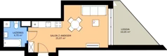 1 pokój, mieszkanie 29,78 m², piętro 1, oferta nr C36, Rezydencja Zegrze III, Zegrze, ul. Groszkowskiego 22A