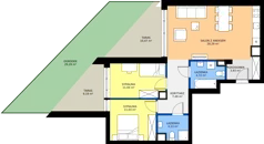 3 pokoje, mieszkanie 70,63 m², parter, oferta nr C32, Rezydencja Zegrze III, Zegrze, ul. Groszkowskiego 22A