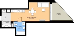 1 pokój, mieszkanie 36,02 m², piętro 2, oferta nr C16, Rezydencja Zegrze III, Zegrze, ul. Groszkowskiego 22A