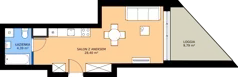 1 pokój, mieszkanie 32,79 m², piętro 1, oferta nr D76, Rezydencja Zegrze III, Zegrze, ul. Groszkowskiego 22A