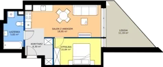 2 pokoje, mieszkanie 41,92 m², piętro 3, oferta nr D24, Rezydencja Zegrze III, Zegrze, ul. Groszkowskiego 22A