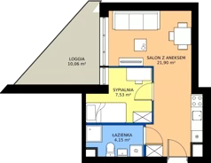 2 pokoje, mieszkanie 33,58 m², piętro 2, oferta nr D20, Rezydencja Zegrze III, Zegrze, ul. Groszkowskiego 22A