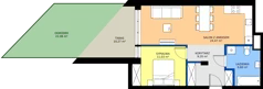 2 pokoje, mieszkanie 50,19 m², piętro 1, oferta nr D41, Rezydencja Zegrze III, Zegrze, ul. Groszkowskiego 22A