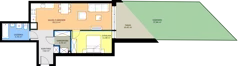 2 pokoje, mieszkanie 52,24 m², piętro 1, oferta nr D42, Rezydencja Zegrze III, Zegrze, ul. Groszkowskiego 22A