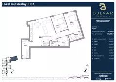 3 pokoje, apartament 99,22 m², parter, oferta nr F.H82, Bulvar Apartments, Gdańsk, Przymorze, ul. Czarny Dwór
