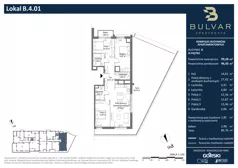 4 pokoje, apartament 96,43 m², piętro 3, oferta nr B.4.01, Bulvar Apartments, Gdańsk, Przymorze, ul. Czarny Dwór