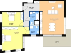 3 pokoje, apartament 111,50 m², piętro 6, oferta nr A.7.14, Bulvar Apartments, Gdańsk, Przymorze, ul. Czarny Dwór