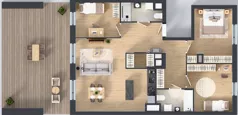 4 pokoje, apartament 93,79 m², piętro 1, oferta nr MA034, ale!KEN, Warszawa, Ursynów, Ursynów Centrum, ul. Indiry Gandhi 7