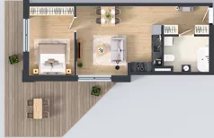 2 pokoje, lokal inwestycyjny 47,46 m², piętro 2, oferta nr M131, Museo, Gdańsk, Śródmieście, ul. Żabi Kruk 14