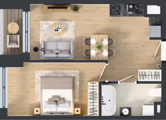 2 pokoje, lokal inwestycyjny 40,45 m², piętro 2, oferta nr M134, Museo, Gdańsk, Śródmieście, ul. Żabi Kruk 14