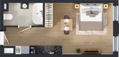 1 pokój, lokal inwestycyjny 28,81 m², piętro 3, oferta nr M217, Museo, Gdańsk, Śródmieście, ul. Żabi Kruk 14