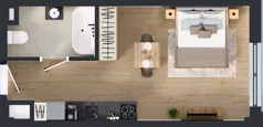 1 pokój, lokal inwestycyjny 28,79 m², piętro 3, oferta nr M218, Museo, Gdańsk, Śródmieście, ul. Żabi Kruk 14