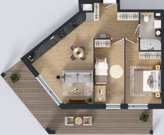 3 pokoje, mieszkanie 57,55 m², piętro 2, oferta nr A2/10, Orzechowa 2, Warszawa, Włochy, Okęcie, ul. Orzechowa 1