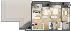 4 pokoje, apartament 101,71 m², piętro 5, oferta nr M.5.12, Marimonte - Apartamenty Mieszkalne, Warszawa, Bielany, Marymont-Kaskada, ul. Marymoncka 4