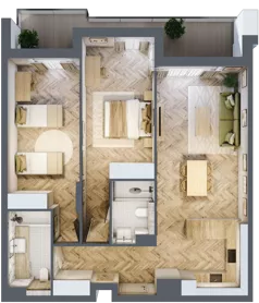 3 pokoje, apartament 79,20 m², piętro 3, oferta nr M.3.6, Marimonte - Apartamenty Mieszkalne, Warszawa, Bielany, Marymont-Kaskada, ul. Marymoncka 4