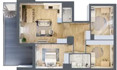 4 pokoje, apartament 88,99 m², piętro 6, oferta nr MA086, ale!KEN, Warszawa, Ursynów, Ursynów Centrum, ul. Indiry Gandhi 7