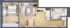 2 pokoje, lokal inwestycyjny 44,35 m², piętro 3, oferta nr M232, Museo, Gdańsk, Śródmieście, ul. Żabi Kruk 14