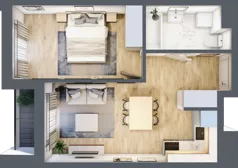 2 pokoje, lokal inwestycyjny 38,83 m², piętro 2, oferta nr M126, Museo, Gdańsk, Śródmieście, ul. Żabi Kruk 14