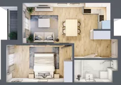 2 pokoje, lokal inwestycyjny 38,83 m², piętro 3, oferta nr M227, Museo, Gdańsk, Śródmieście, ul. Żabi Kruk 14